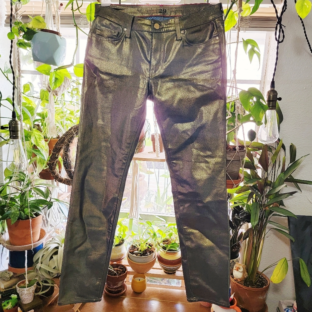 Metallic Gold Pants